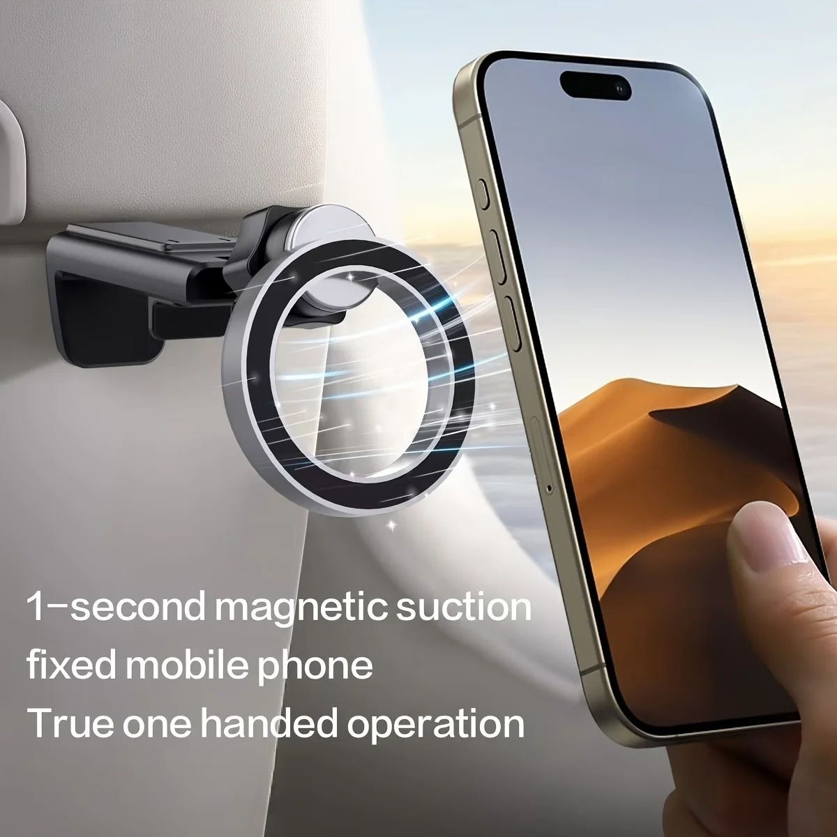 Magnetic Cell Phone Holder  Airplane Travel Essentials Phone Holder  Desktop Cell Phone Holder Tray Table Universal Phone Holder