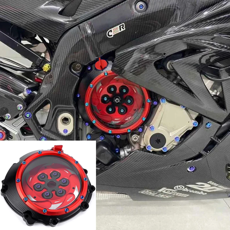 

Clear Clutch Cover For BMW S1000R S1000RR S1000XR HP4 / S1000 R RR XR / Motorcycle Engine Cover For BMW S 1000 R RR XR