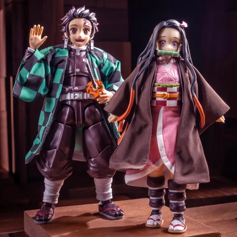1/12 escala bonito kamado nezuko cardigan robe quimono saia role play uniforme para 6 ''feminino soldado shf figura de ação modelo