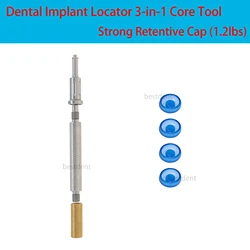 Dental Locator 3-In-1 Core Tool 4Pcs Implant Overdenture Retention Cap 1.2lbs