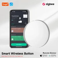 Interruptor de Escenas con Botón Tuya ZigBee, Funciona con Batería, Automatización Inteligente, Compatible con Dispositivos Zigbee de Vida Inteligente