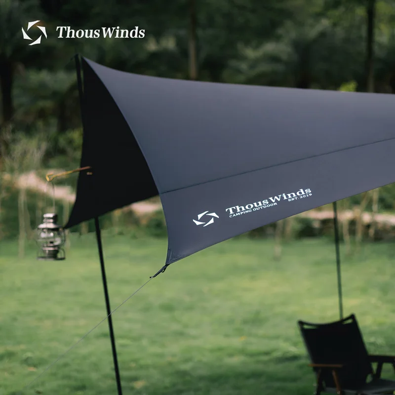 Imagem -03 - Tho Winds Outdoor Camping Toldo 40d Canopy para 210 Pessoas Camping Sun Tarp 4x45 m