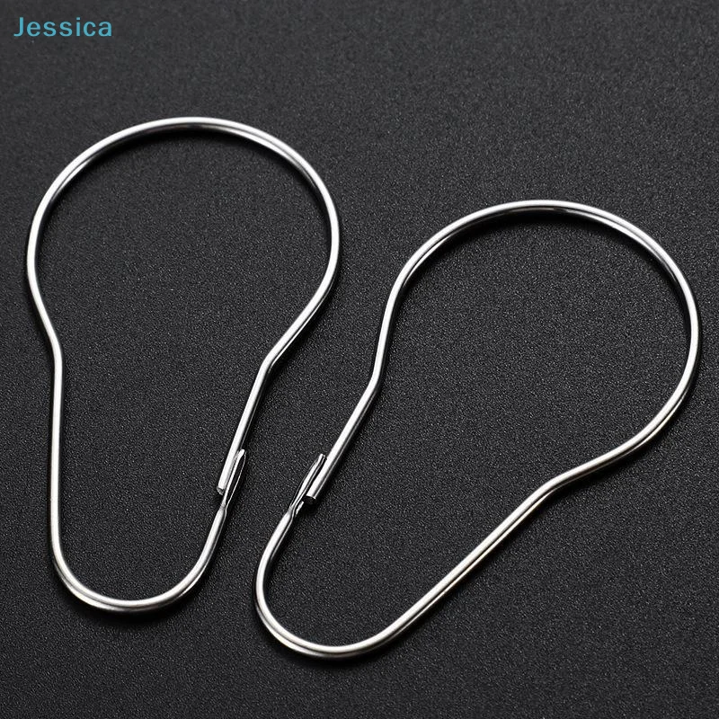 〔S〕10/20Pcs 304 Stainless Steel Beadless Shower Curtain Hook Curtain Limpet Bathroom Accessories Hook Hoist Hook Hook