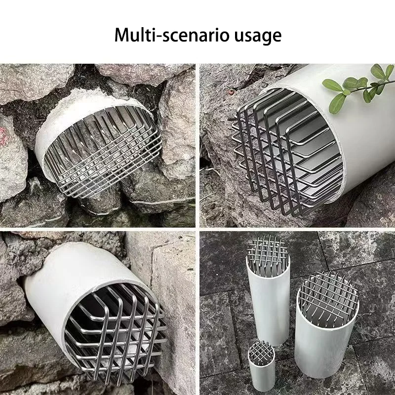 Stainless Steel Anti-snake And Rat Sewer Mesh Cover Rooftop Filter Anti-bird Exhaust Pipe Round Anti-blocking Floor Drain