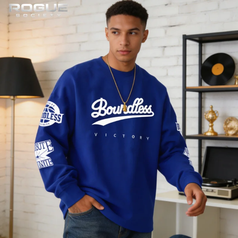 Summer Streetwear Urban Men Crewneck Sweatshirt Print Oversized Pullover Hip Hop Long Sleeve Casual Harajuku High Street Unisex