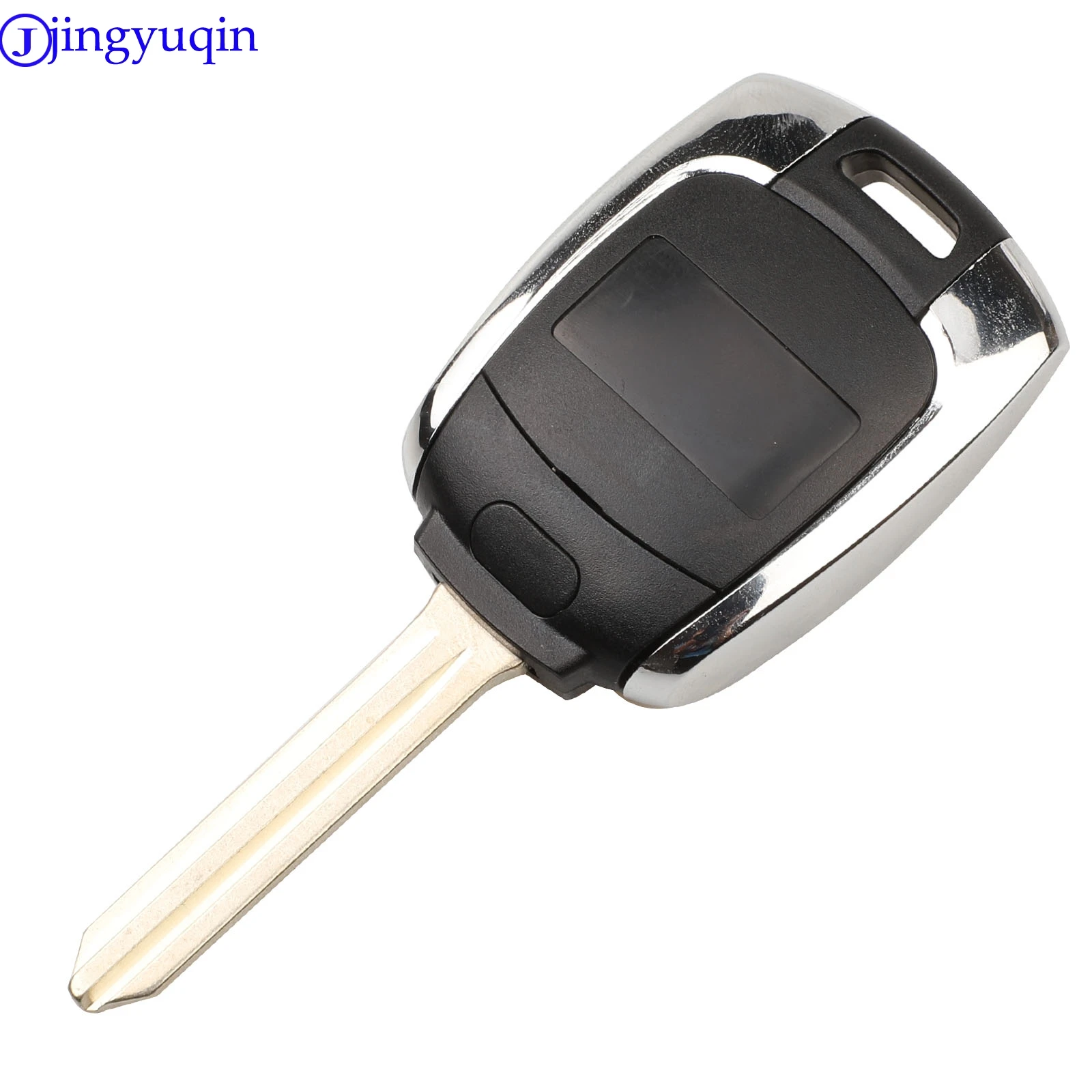 Jingyuqin – coque de rechange pour télécommande à 2 boutons pour SsangYong Actyon Kyron Rexton Korando avec lame non coupée pour clés de voiture