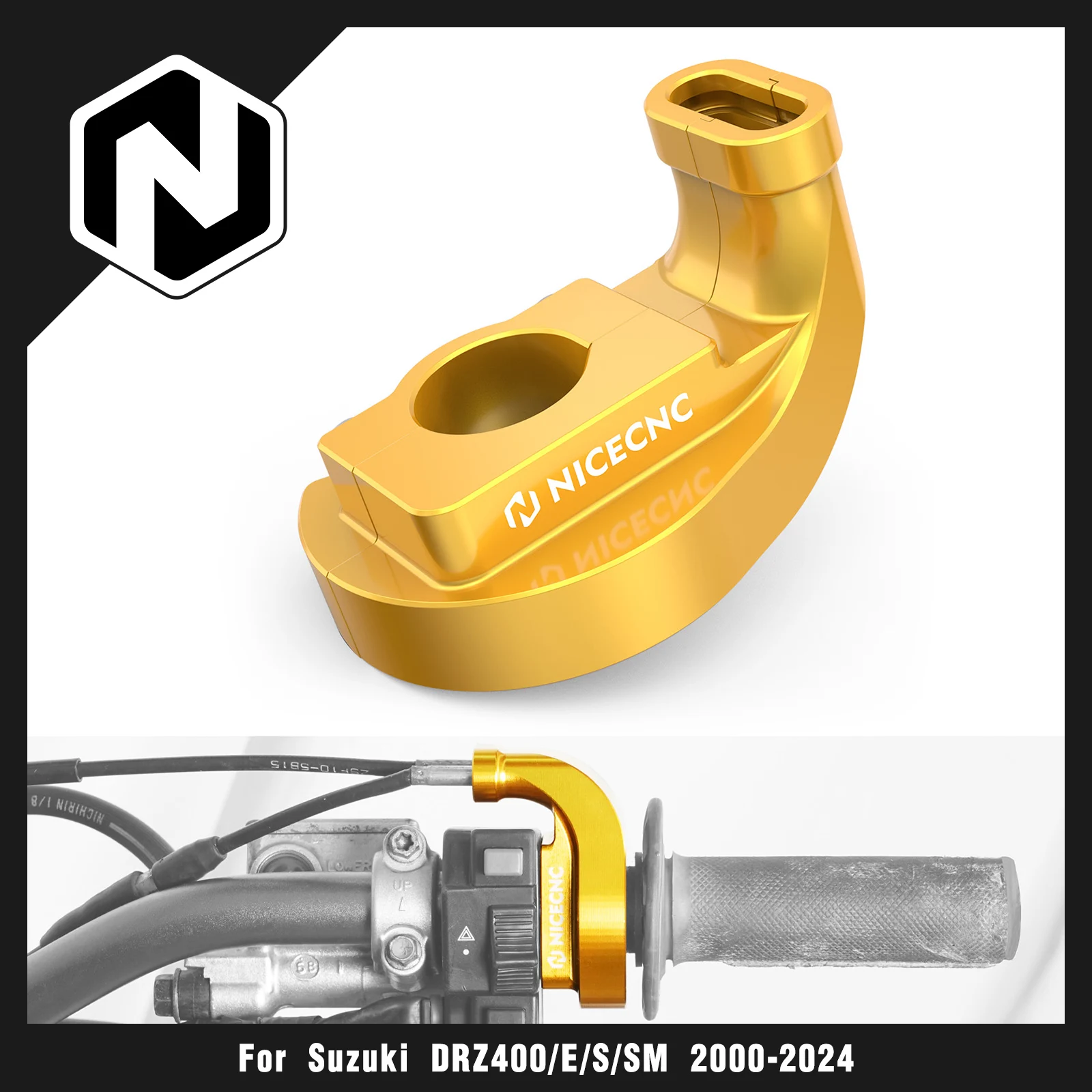 

NICECNC For Suzuki 2000-2024 DRZ400SM DRZ400 DRZ400E DRZ400S DR-Z 400 400E 400S 400SM 57100-14D00 Throttle Housing Guard Cover