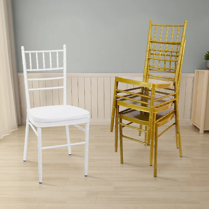 Solid wood metal wrought iron modern outdoor dining chair suitable for hotel office use