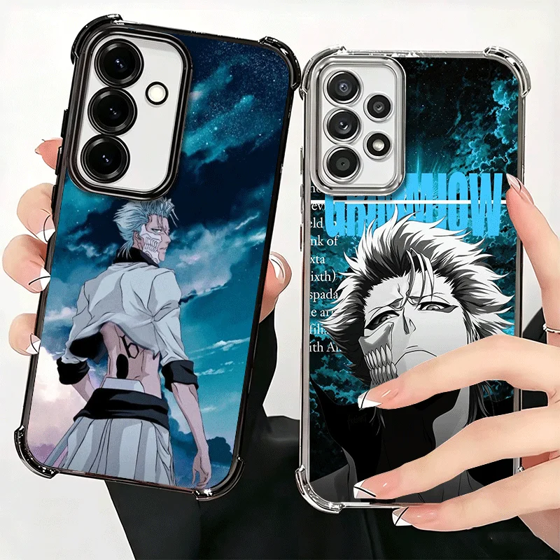 Bleach Grimmjow 6 Plating Phone Case For Samsung A17 A57 A27 A37 A16 A56 A26 A36 A15 A55 A25 A35 A14 A54 A24 A34 A13 A53 A23 A33
