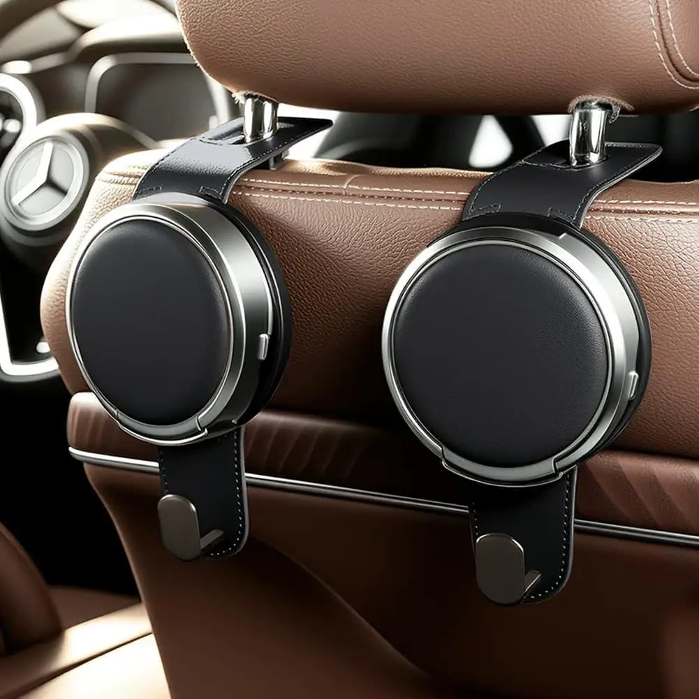 Ausziehbare Auto-Kopfstützen-Haken, Multifunktionale Auto-Rücksitz-Aufhänger für Taschen, Handtaschen, Regenschirme, Aufbewahrung und Getränkehalter – Detail 8