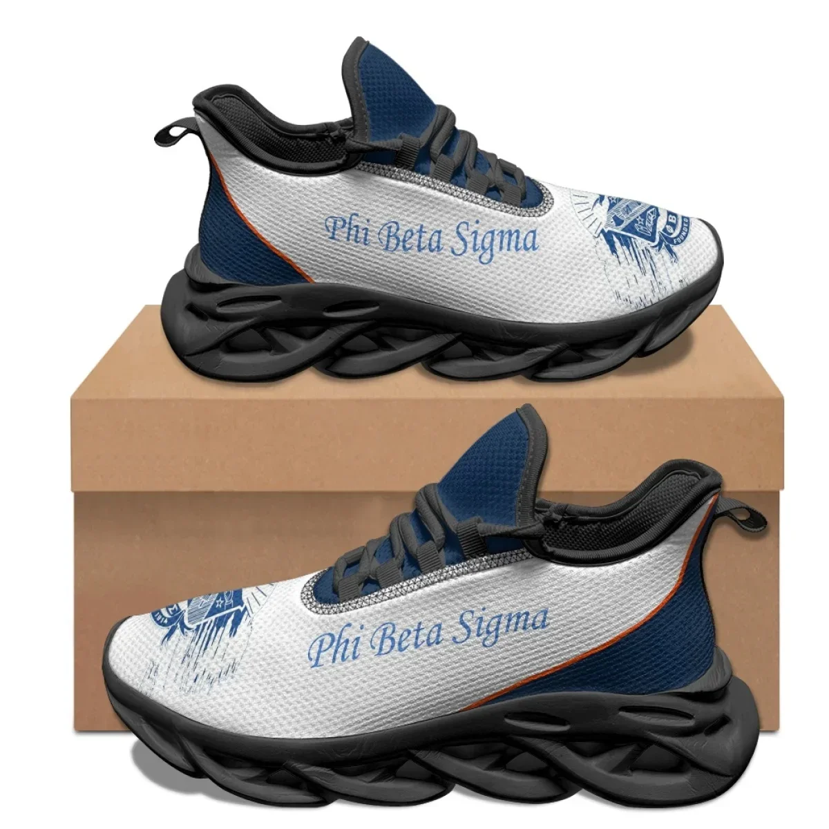 

Phi Beta Sigma Print Comfortable Lightweight Sneakers Summer Comfort Non-Slip Running Shoes Breathable Lace Up Vulcanized Shoes