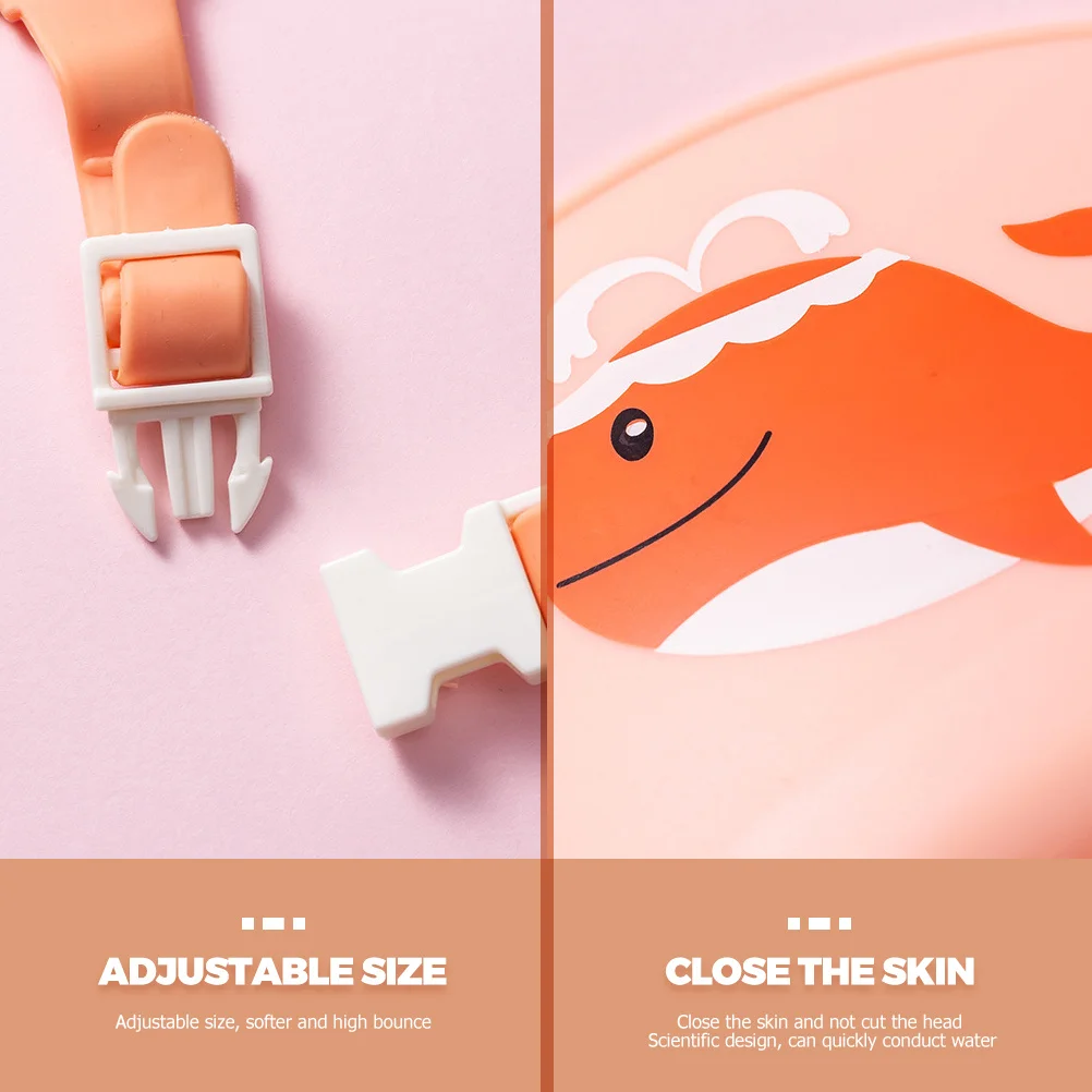 قبعة غسيل الشعر المضادة للتدفق الخلفي للأطفال الصغار، قناع دش مقاوم للماء، قبعة حمام قابلة للتعديل للأطفال قابلة للشطف