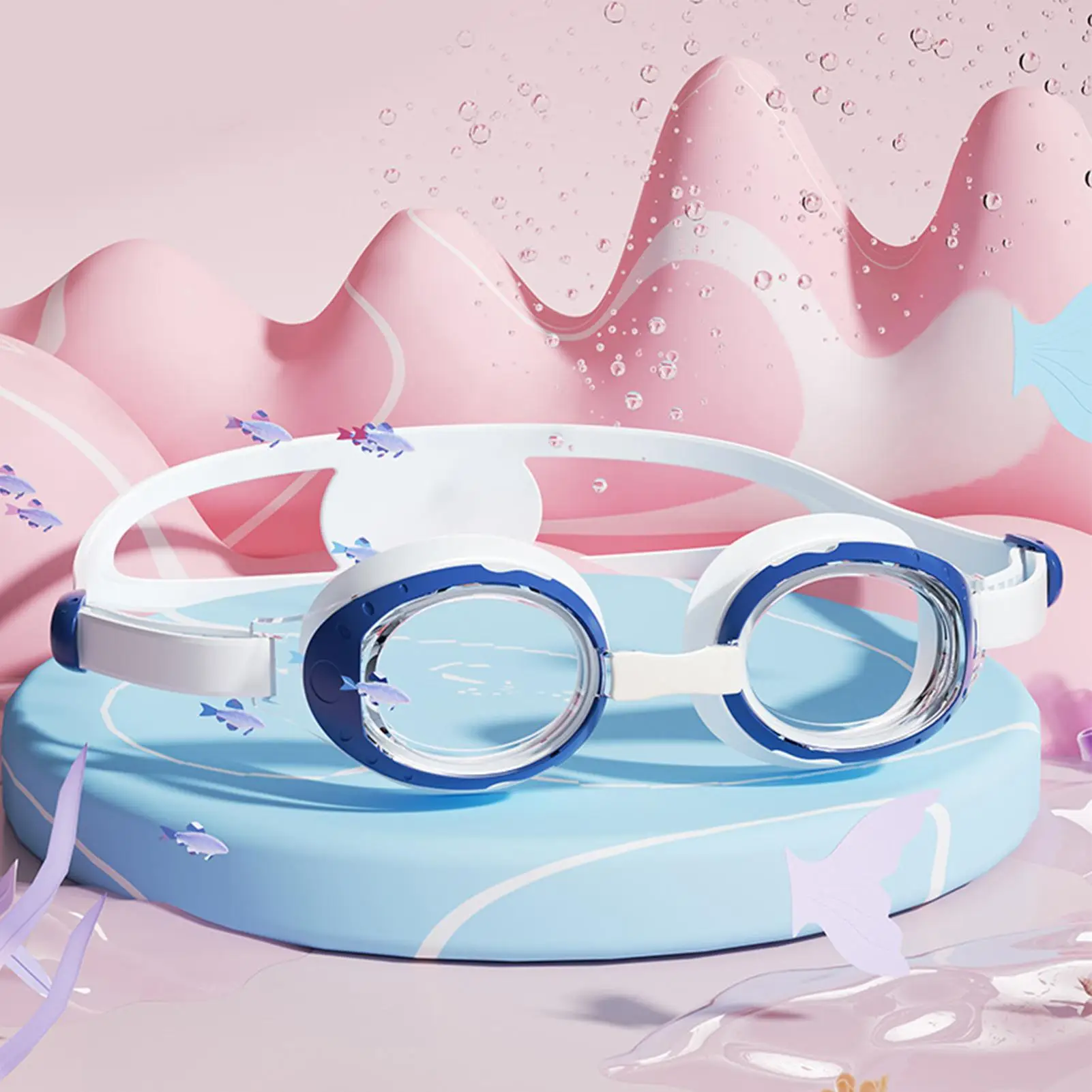 

Youth Swimming Glasses Silicone Anti-Fogging Adjustable Pool Eyeglasses Water Sports Eye Protection Goggles For Age 3-12 Girls