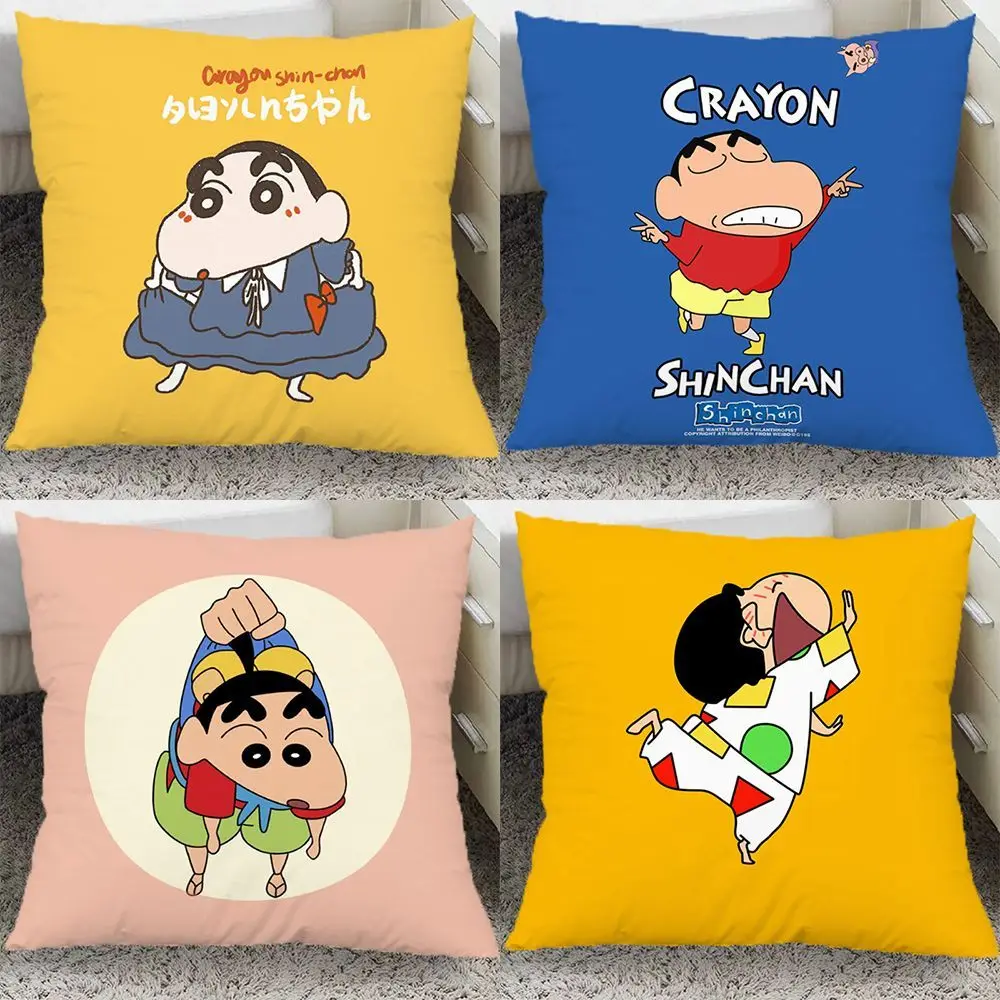 

Miniso Cartoon Cushion Cover Crayon Shin-chan Cushion Cover Home and Decoration Personalized Gift Decoration Pillow Sofa Pillow