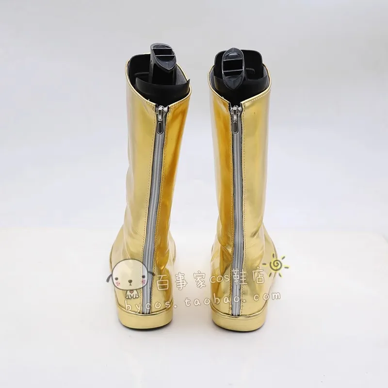 أحذية علاءين ماجيك لامب برنس التأثيرية أحذية ذهبية مصنوعة يدويًا من الجلد الصناعي