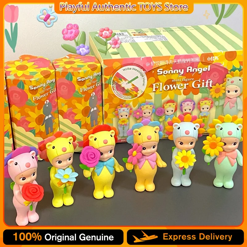 Sonny Angel Mini Figure New Flower Gift Series Blind Box Anime Ornament Cute Dolls Toy for Birthday Surprise Gifts