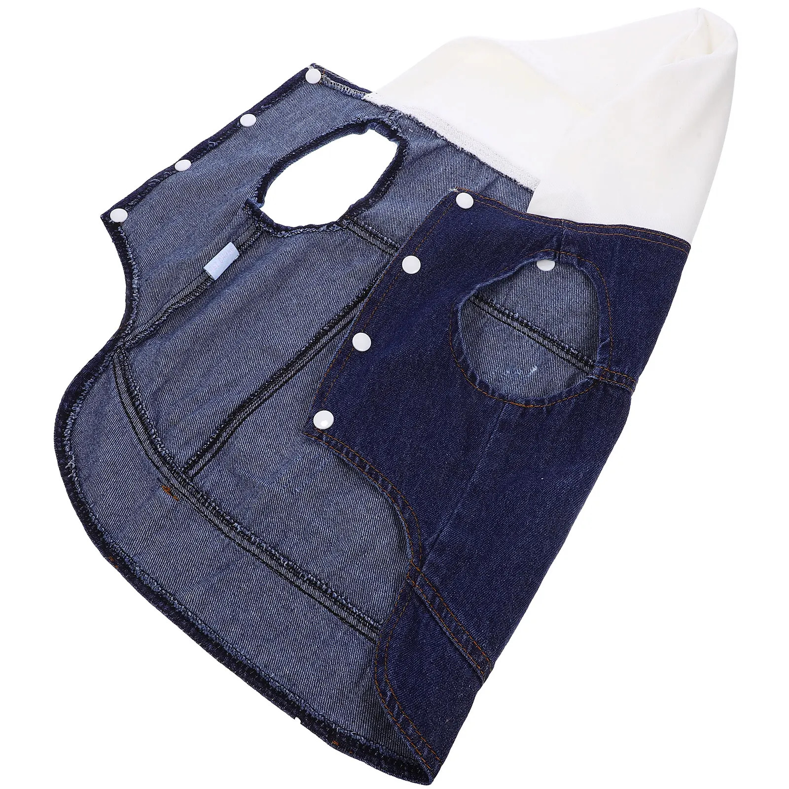 

Pet Denim Jacket Vest Retro Vests Clothes Chihuahua Poodle Bulldog Yorkie Dog Apparel Pet Supplies Knitted Hat Clothing