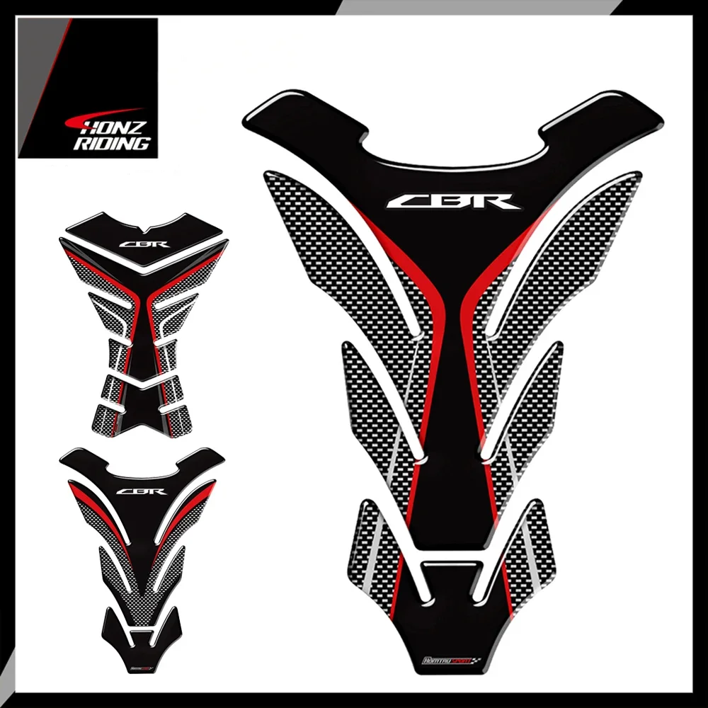 

For Honda CBR 250RR 600RR 900RR 1000RR 650F 500R Fireblade Tankpad 3D Carbon-look Motorcycle Tank Pad Protector Decal