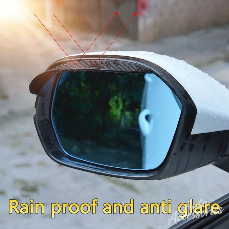 Car Rear View Mirror Rain Eyebrow Stickers Carbon Fiber Accessories For BMW M Sport M2 M3 M4 M5 M6 E46 E90 E60 E39 E36 F20 X3 X6 - view 5