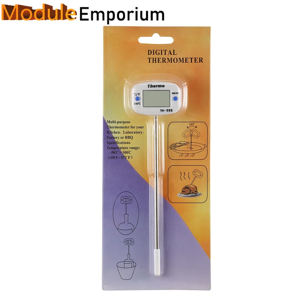 T-288 Digital Bbq Meat Thermometer Cooking Food Kitchen Probe Water Milk Oil Oven Thermometer