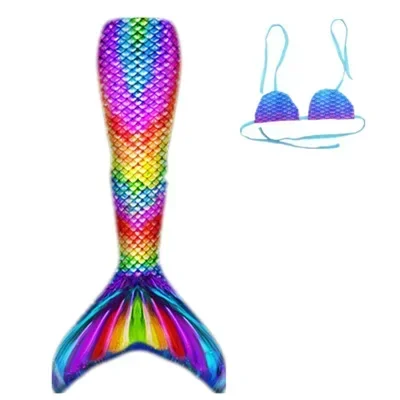 2024 Nieuwe Kinderen Volwassen Zwemmen Zeemeerminstaart Meisje Moeder Cosplay Zeemeermin Kostuum Kinderen Party Gift Fantasie Badpak Met Monofin Fin