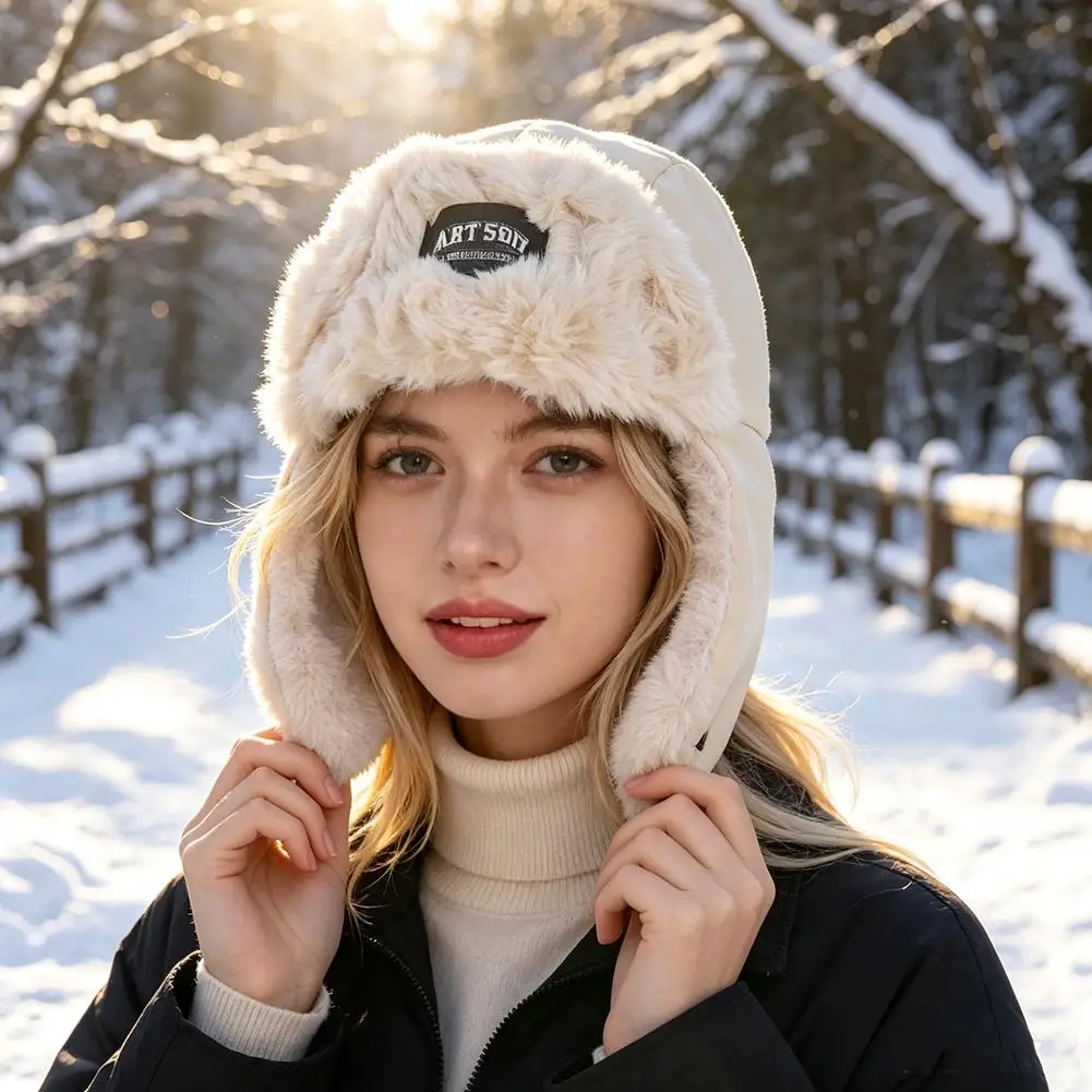 Trapper Hat Ear Flap - Chapéus de Inverno Aconchegantes para Mulheres