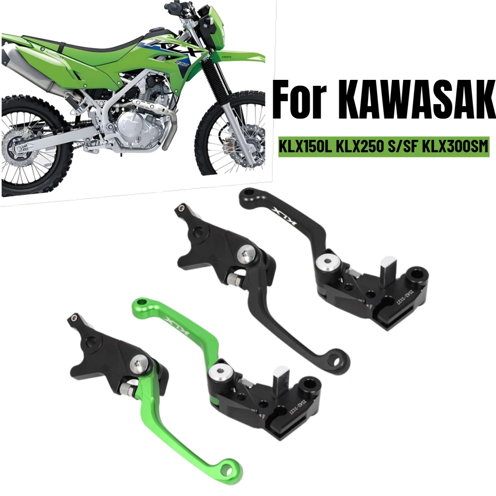 

For KAWASAKI KLX150L KLX250 S/SF KLX300SM 2009-2022 Motorcycle Handle Dirt Pit Bike Pivot Brake Clutch Levers 125 D-TRACKER