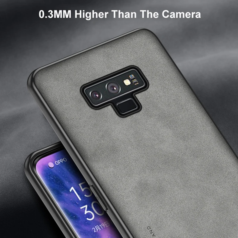 Luxury PU Leather Case For Samsung Galaxy Note 9 8 10 Plus 10Lite Note20 Ultra Note10 Back Cover Matte Silicone Phone Case Coque