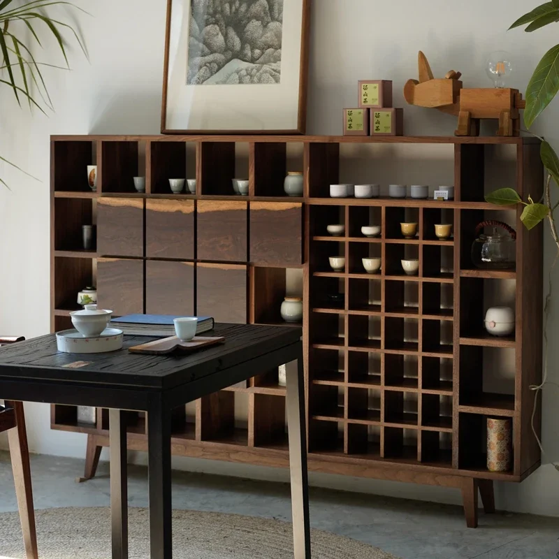 حامل فنجان شاي صغير عالمي بوصة مربعة 1978، خزانة رياح وابي سابي، غرفة الشاي، عرض بوغو، حامل عرض منزلي الآن