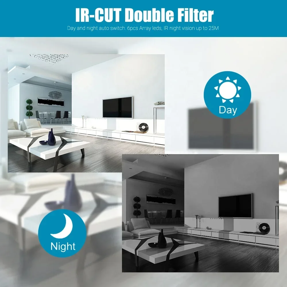 IP66防水赤外線CCTVカメラDVRキット8チャンネルAHD 1080P 2MP屋外ホームセキュリティ監視システムパッケージ