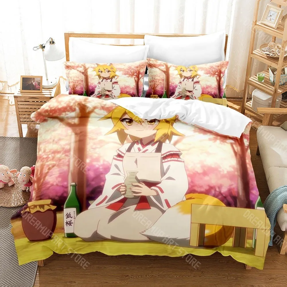3D Printed The Helpful Fox Senko San Bedding Set for Boys Girls Duvet Cover Pillowcase Twin Queen King Full Single Double Sizes