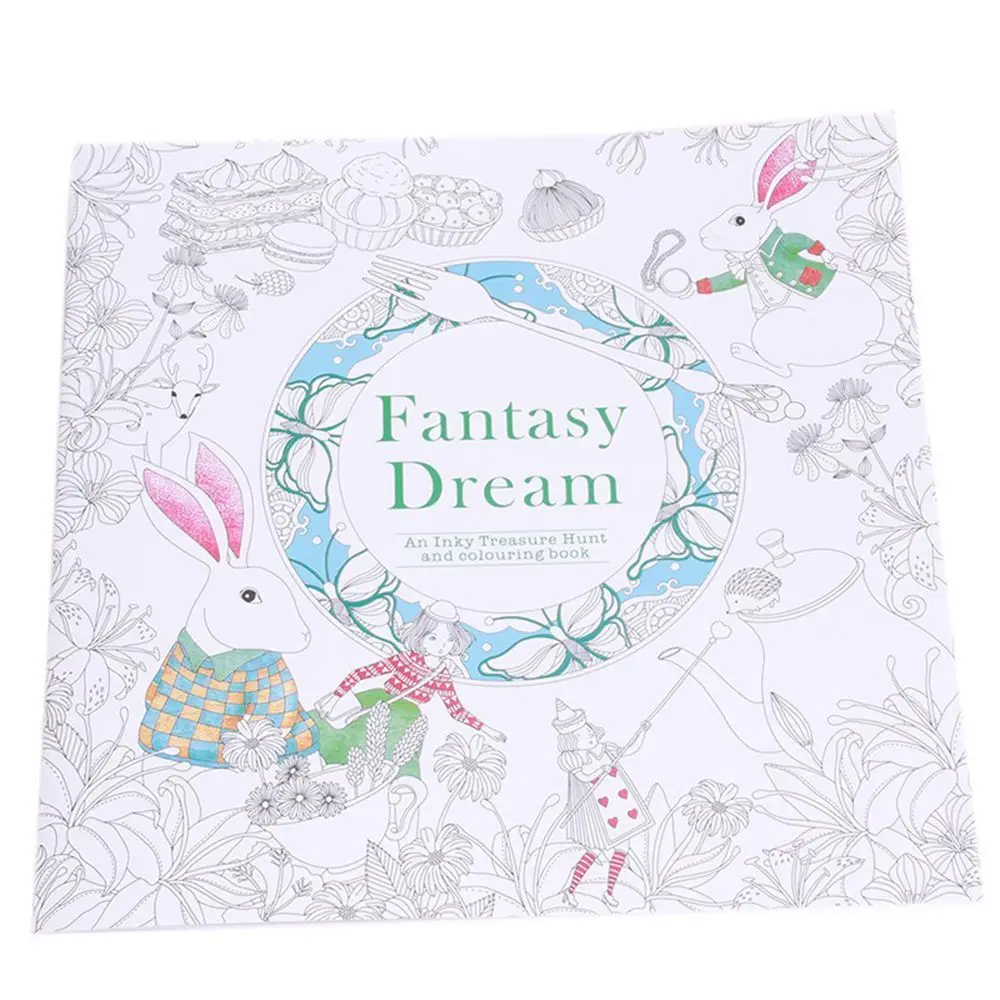 Fantasy Dream Kill Time Office School Coloriage mixte Soulage le stress Graffiti Livre de coloriage Peinture Livres Dessin peint à la main