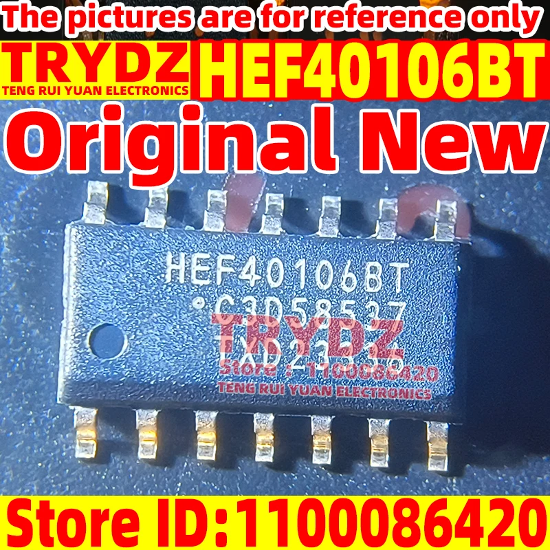 50-5pcs New Original HEF40106BT CD40106H 40106 SOP-14 hexagonal inverted Schmitt trigger SMT logic IC