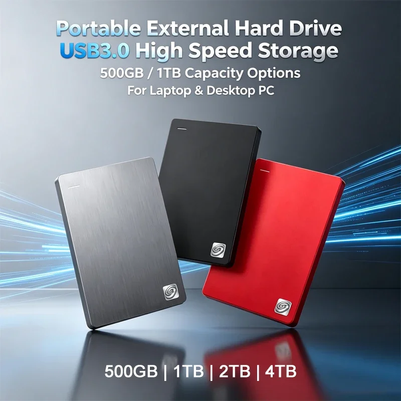 New Portable External Hard Drive 2.5 Inch USB3.0 High Speed 500GB 1TB Extended Storage Disk For Laptop Desktop PC