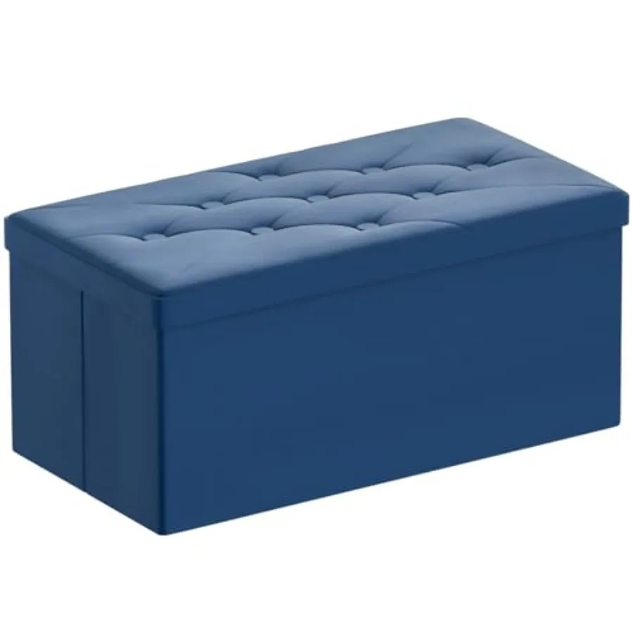 

Folding Storage Ottoman Bench, Ottoman with Storage, Feet Rest, Benches Seat for Bedroom, Living Room, Entryway, Long Shoes Ben