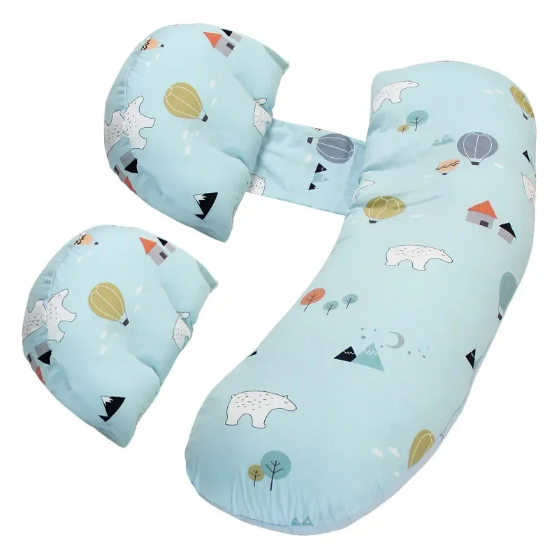 

Cartoon Print Pattern Maternity Pillow Soft Skin-friendly U-shaped Maternity Pillow Pregnant Women Side Sleeping Support Pillow