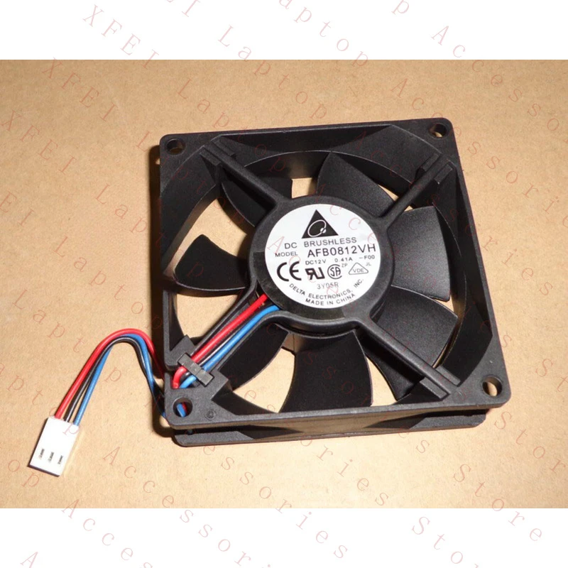 D  1PC FOR DELTA AFB0812VH -F00 Cooling Fan 025 8CM 12V 3-wire speed chassis fan 3pin