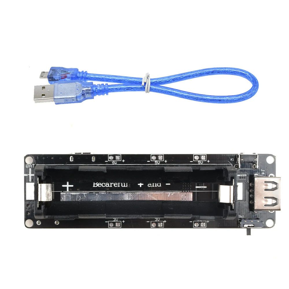 Escudo de bateria de lítio 18650 V3 - Placa de expansão de energia 5V com micro USB para Arduino, WEMOS, ESP32, e ESP8266