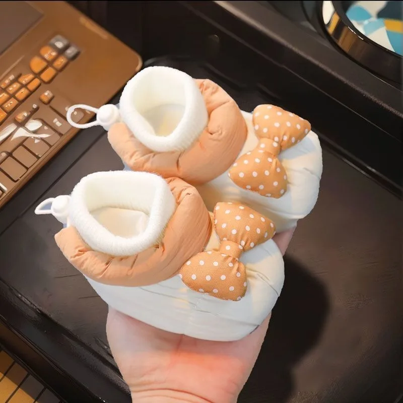 Super Soft Baby Shoes for 0-12 Months Autumn Winter Fleece Lined Non Slip Soft Sole Walking Shoes Unisex New Design