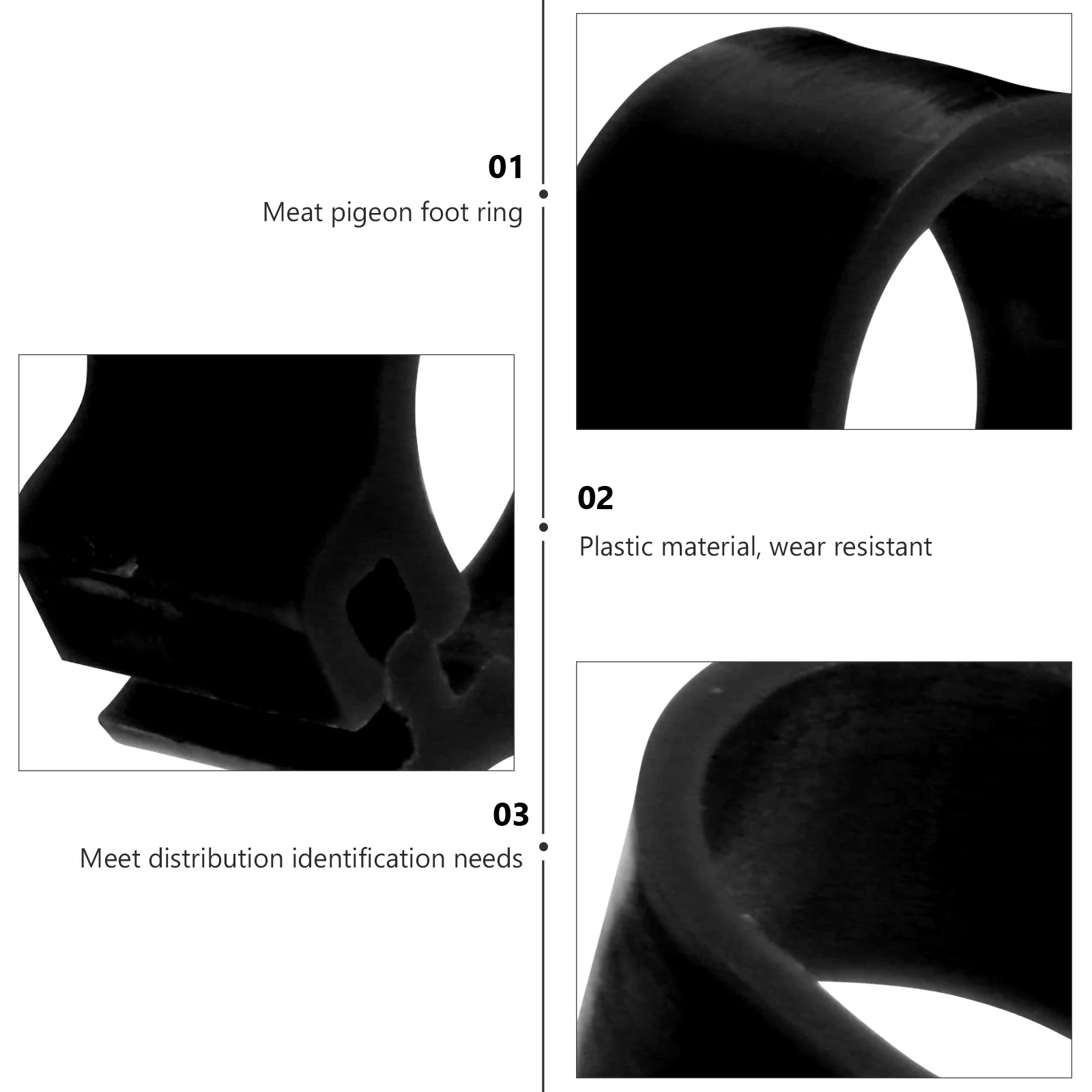 

100 Pcs Pigeon Ring for Pigeons Lots of Accessories Bird Supplies Foot Rings Leg Poultry Bands Clamp Birds