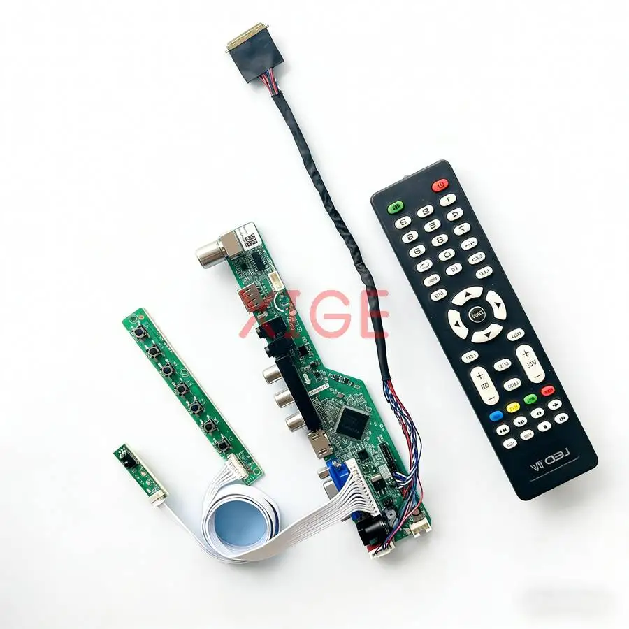 

For B156XW04 B156XW03 B156XW02 B156XW06 Controller Board Kit Laptop Display Screen 1366x768 USB+AV+VGA+HDMI LVDS-40 Pin 1366*768