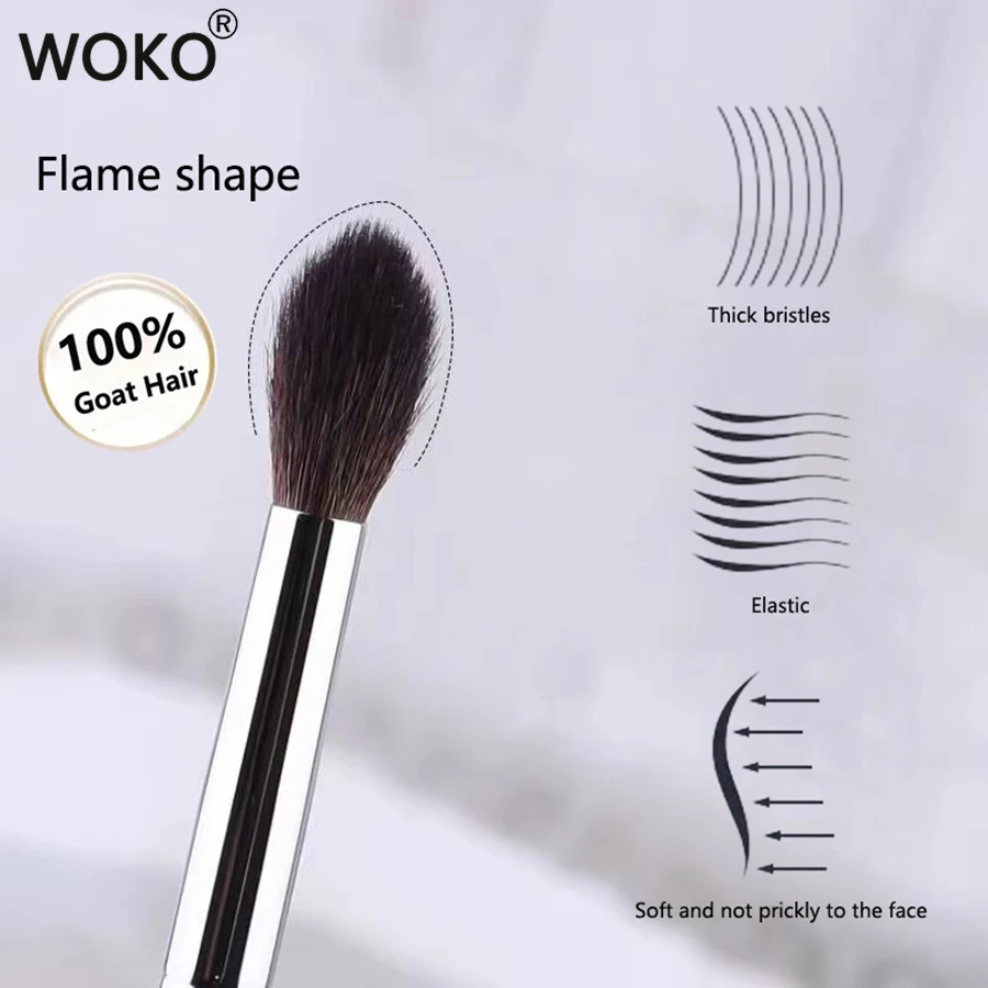 Eyeshadow Crease Brush High Quality Tapered Blending Brush Crease Blending Makeup Brushes Goat Hair Eyeshadow Crease Makeup Tool