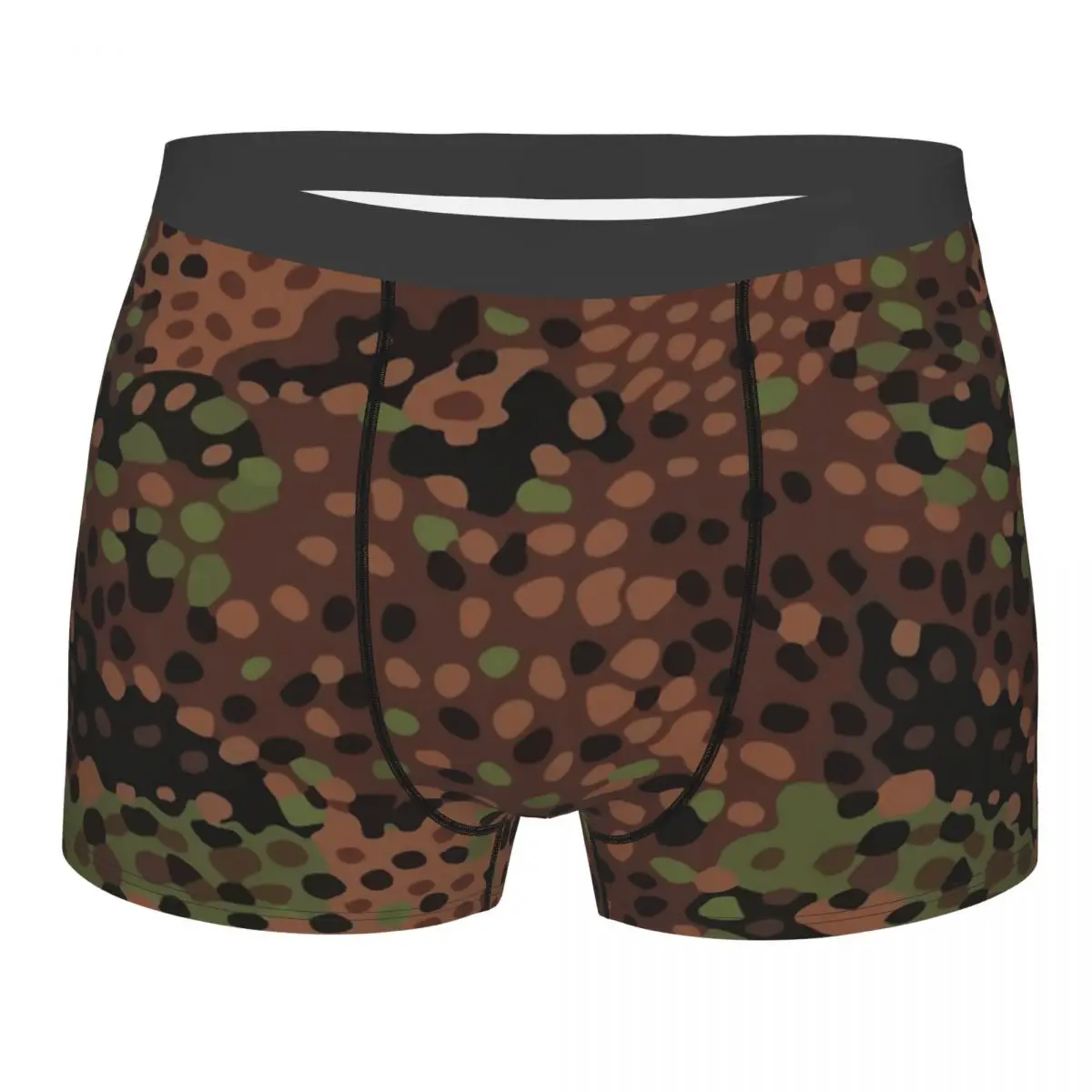 

Men's German Erbsenmuster Camo Underwear Animal Leopard Leather Funny Boxer Briefs Shorts Panties Homme Breathable Underpants