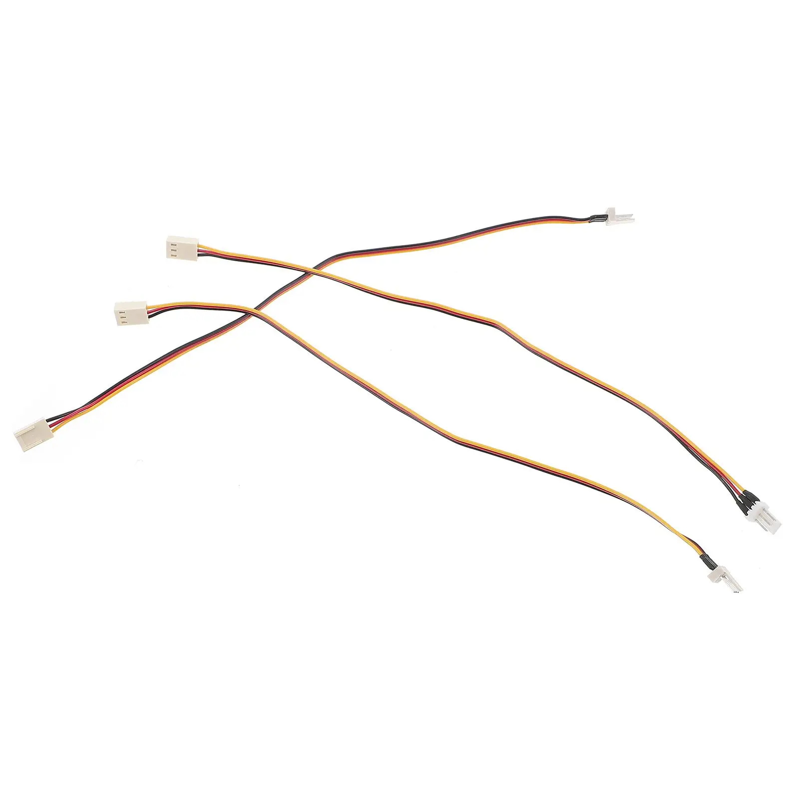 

3 Pcs CPU Fan Extension Cables 3-Pin Splitter for Cooling Fans Long Service Connector Adapter Computer Compatibility