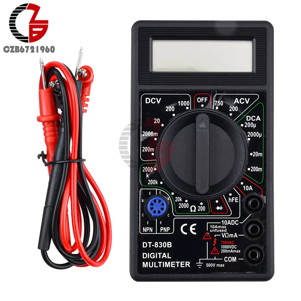 Digital Multimeter Tester DT830B Electrical Voltmeter Ammeter Portable Volt Multi Meter Car Battery Tester Circuit Tester