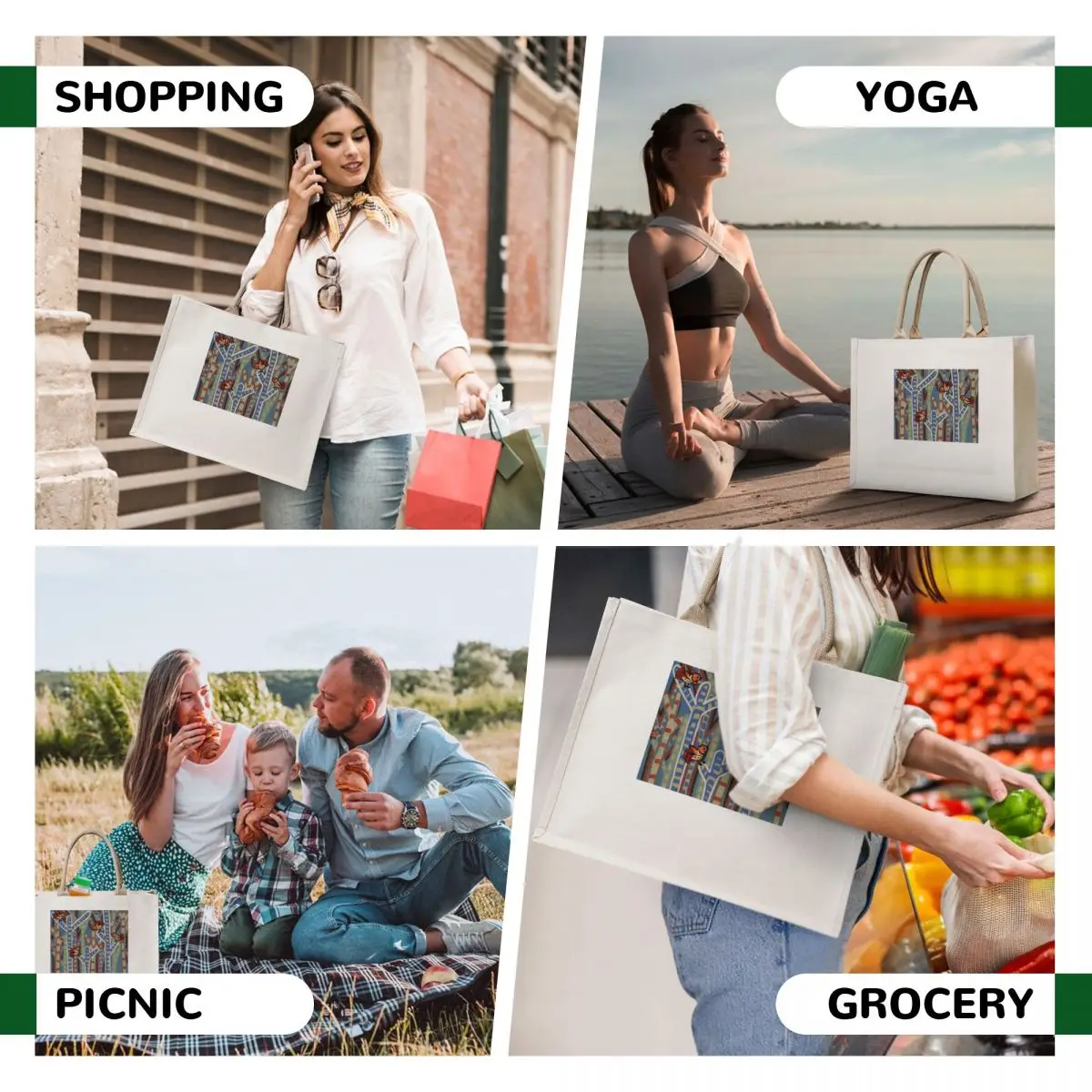 Morning song Tote Bag Canvas stote bag Women bags Shopper bag