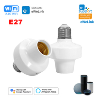 Wifi Smart Light Bulbs Adapter E27 Lamp Holder For eWelink App Remote Timer Voice Control AC90-250V Works With Alexa Google Home