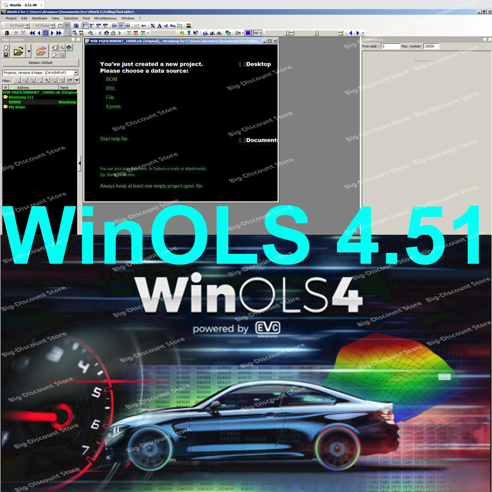 

WinOLS 4.51 With Plugins Auto ECU Chip Tuning Software VMWARE+ecm TITANIU+immo too+ ecu remapping lessons send by USB hot sell