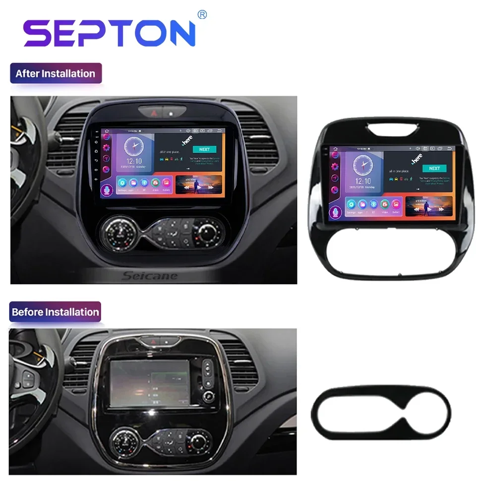 SEPTON Car Radio Android for Renault Captur CLIO Samsung QM3 2011-2018 Carplay Navigation Multimedia Player Auto Smart Systems