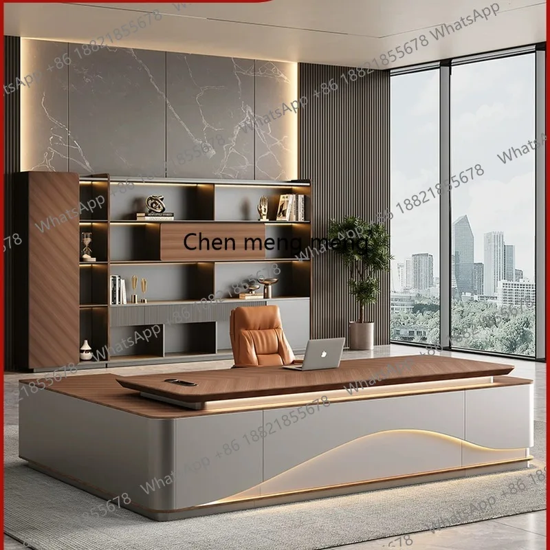 Boss Desk Light Luxury Chairperson's Office Boss's Desk Modern Simple Manager President's Taipan Desk